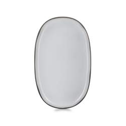Caractere Oval Tallerken White Cumulus