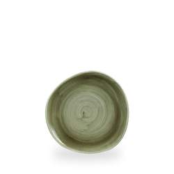 Stonecast Patina Burnished Green Rund Trace Tallerken 18.6Cm