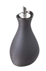 Likid Oil Cruet Med Pourer 25Cl Slate Huile/Oil Ceramet Argent