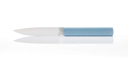 Perceval Table knife 947 polyacetal celadon blue handle