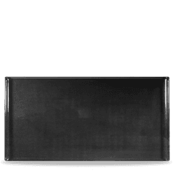 Plastic Rect Blk Melamine Fat 53 X 32.5Cm