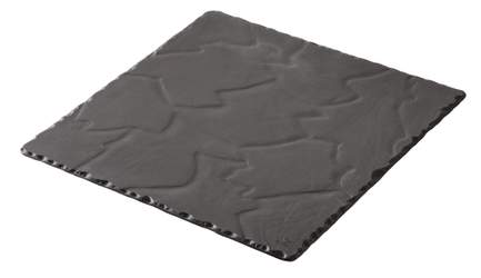 Basalt Kvadrat Tallerken 20Cm Matt Slate Style