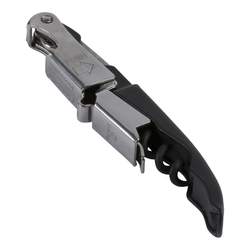 Sommelier Corkscrew With Double Lever Black