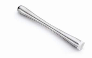 Muddler With Plastic Tip / Chrome Plated