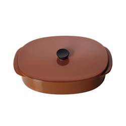 Caractere Rect Ildfast Med Lokk 19X13 Cinnamon