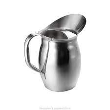 Tablecraft Quart S/S Pitcher With Ice Guard. Rustfritt Stål