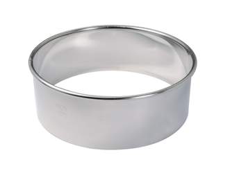 GOBEL St/st box set of 8 pcs plain round cutter with rolled edges - Ø30 à 100 mm