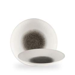 Raku Quartz Black Bamboo Dyp Coupe Tallerken 25.5Cm