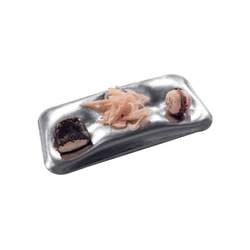 Finger Food Rectangular Fat 3 Comp. 23X13cm