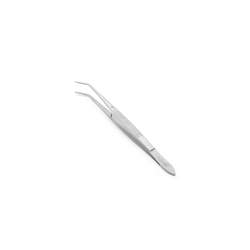 Stainless Steel Tweezer With Curved End, 15 Cm.