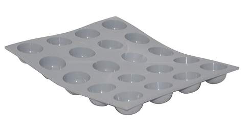 Mini Elastomoule 20 stk Minihalvkule