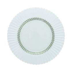 ARCHIE Glass Plate flat 32,5cm sage (4)