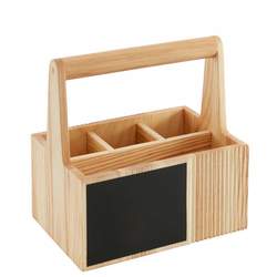 Cutlery box w. handle (ashw.) 15x22x23cm