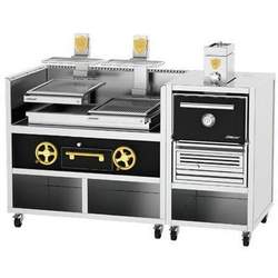 Josper Combo, HJA-PLUS-25 Charcoal Oven And Basque Grill With Two Modules