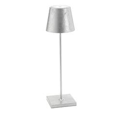 Poldina Pro Bordlampe Silver Leaf Ø11X38Cm Led Opplading.
