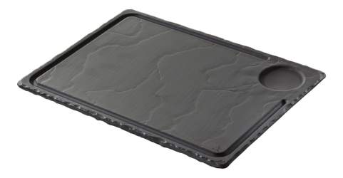 Basalt Steak Tallerken 33X24Cm Matt Slate Style