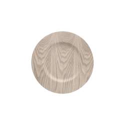 ACCESSORIES Showplate Veneer Wood light - Ø34,3cm - H:10cm