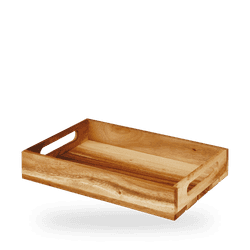 Wood Large Rect Crate 38 X 24 X 4.8Cm