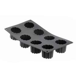 Moul'Flex 175X300 Mm Sort "Bordelais" Ø55 Mm 8 Stk