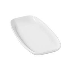 Club Rectangular Tallerken 24X12,5Cm White