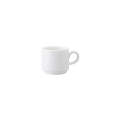 Easy white Cup N.2 stackable 110x60mm 0,22L