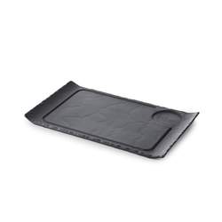 Basalt Burger Tallerken Curved Edges 33 Matt Slate Style