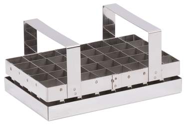 GOBEL St/st pastry cutter with handle for brownies - 40 pcs 25 x 25 mm - 200 x 1