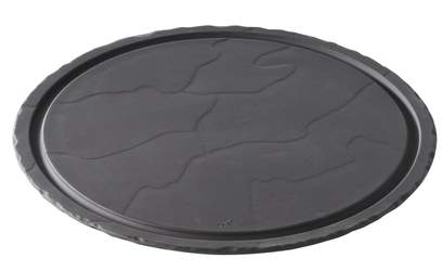 Basalt Rund Steak Tallerken 30Cm Matt Slate Style