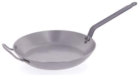 Steel Round Lyonnaise Frypan - Carbon