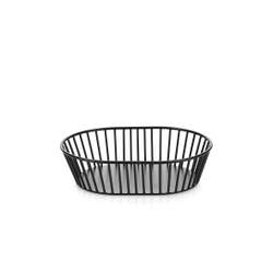Ibr Shallow Bread Basket 20,5Cm Black Metal