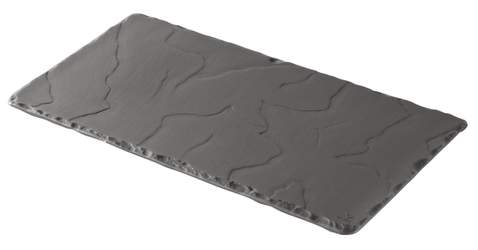 Basalt Rectangular Tallerken 30X16Cm Matt Slate Style