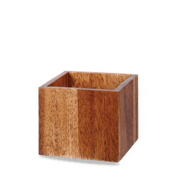 Wood Buffet Cube - Small Op Stk 12 X 12 X 10Cm