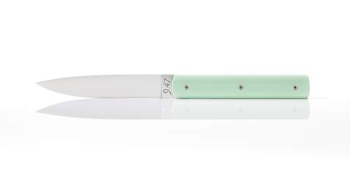 Perceval Table knife 947 polyacetal pistachio green handle