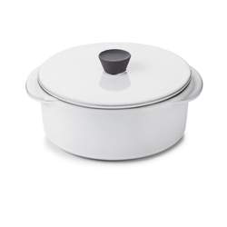 Caractere Cocotte Med Lokk 25Cl White Cumulus