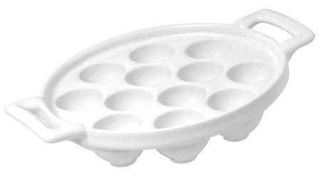Belle Cuisine Snail Tallerken 12 Holes White
