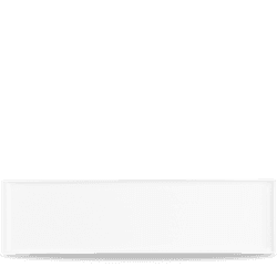 Plastic White Melamine Fat 56 X 15.3Cm
