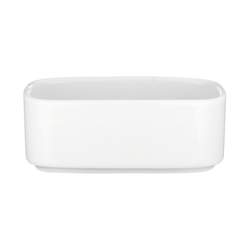Universal white Rectangular sugar bowl 100mm 0,22L