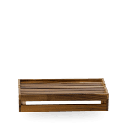 Wood L/S Stkng Crate Risercm 44.5 X 25.8 X 9.4Cm