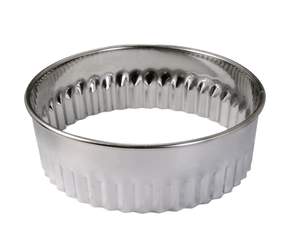 GOBEL St/st box set of 8 pcs round fluted cutter with rolled edges - Ø30 à 100 m