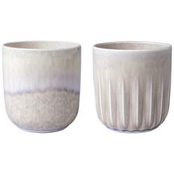 Perlemor Sand Mug Set 2Pcs. 85x85x90mm (1)