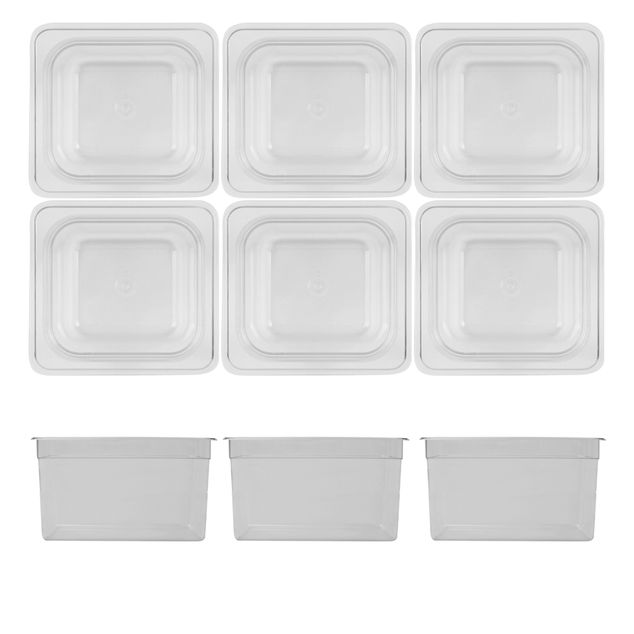 Gn Kantine 1/6 -100 Klar Polykarbonat, 1,5 L