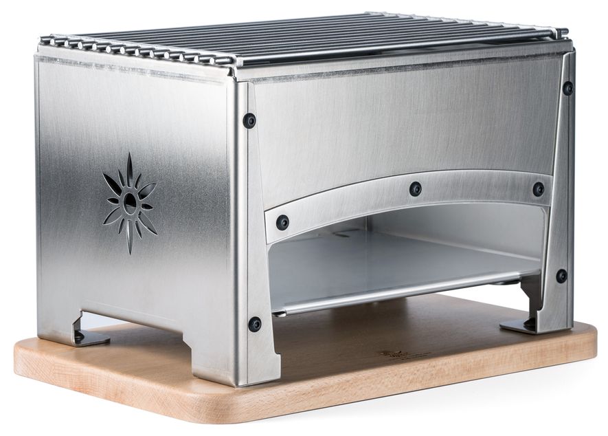 Louis Tellier (Bron Coucke) Brasero - table barbecue - 1 side closed for outdoor use