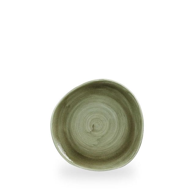 Stonecast Patina Burnished Green Rund Trace Tallerken 18.6Cm