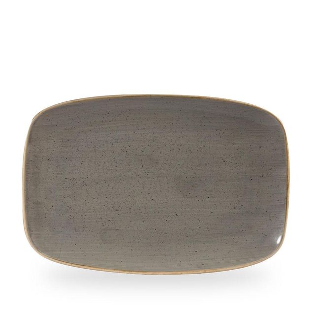 Stonecast Grey Oblong Chefs Tallerken 34.4 X 23.4Cm