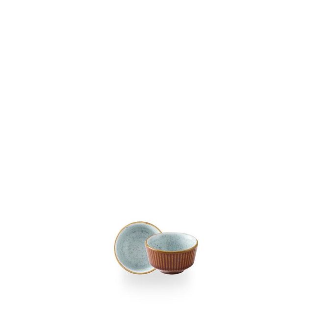 Cinnamon Brown Duck Egg Kochi Dip Pot 6cl H: 4cm Dia: 6.9cm