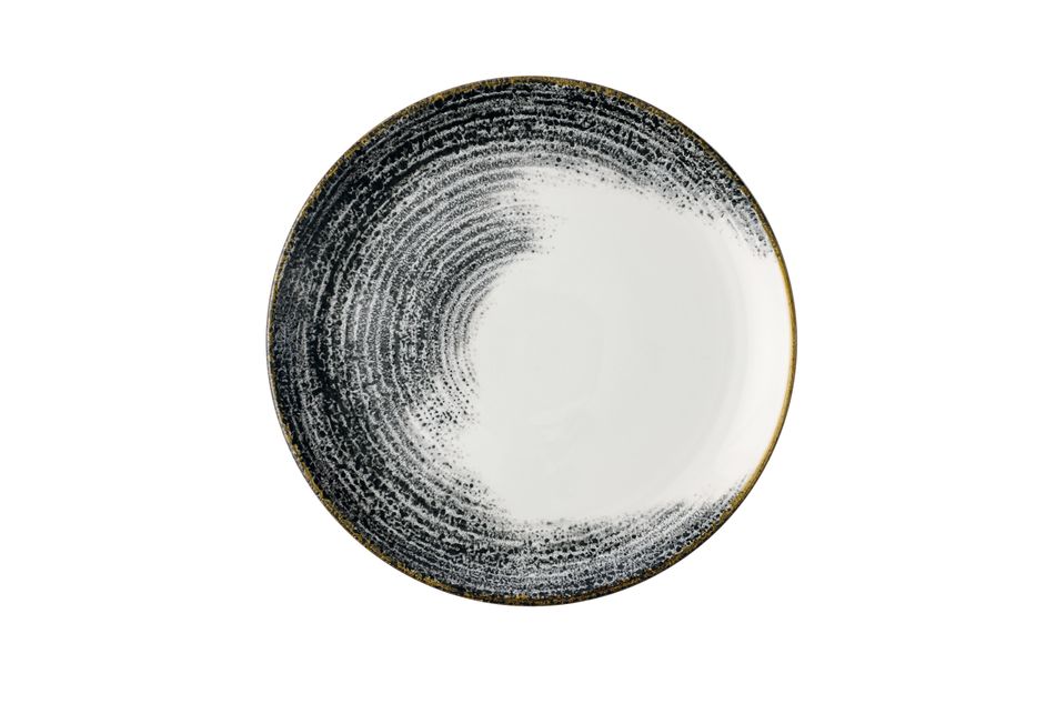 Homespun Accents Black Evolve Coupe Plate 26cm