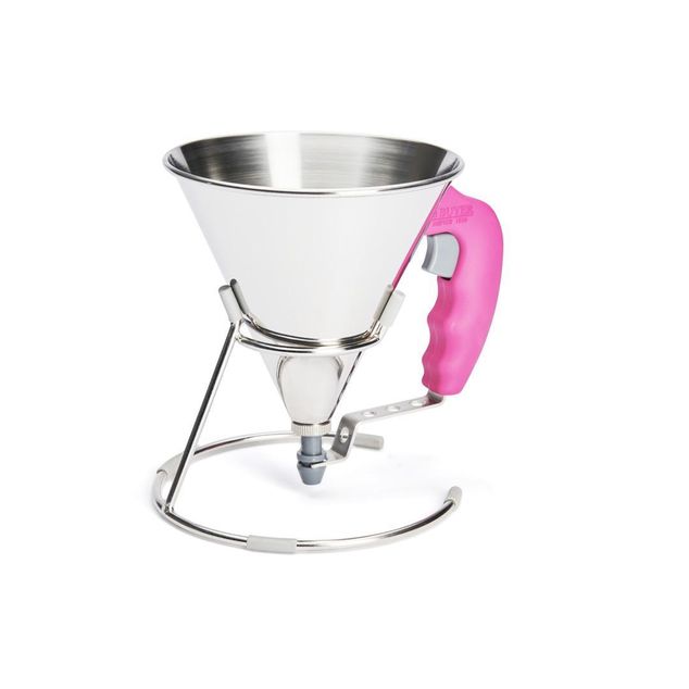 Mini Piston Funnel 0.8 L. Pink Fushia