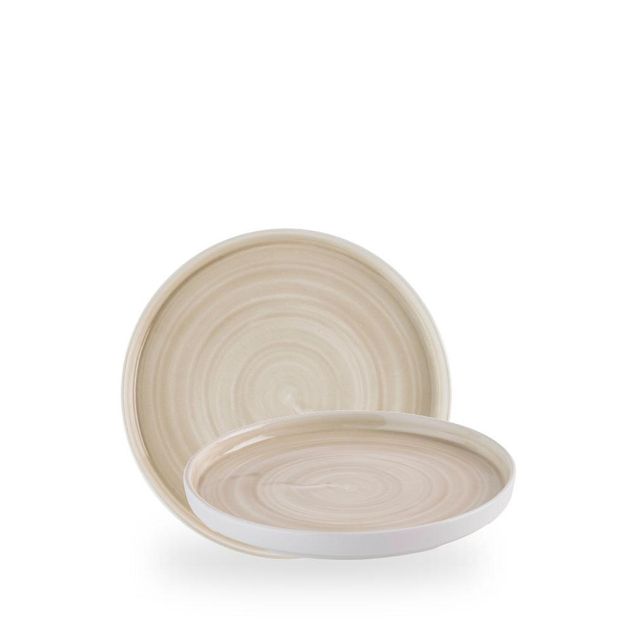 Stonecast Canvas Natural Walled Plate 21cm