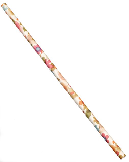 Solia sugerør papir m/blomstermotiv. 20 stk pakn.