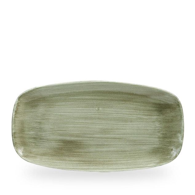 Stonecast Patina Burnished Green Chefs Oblong Tallerken 35.5 X 18.9Cm